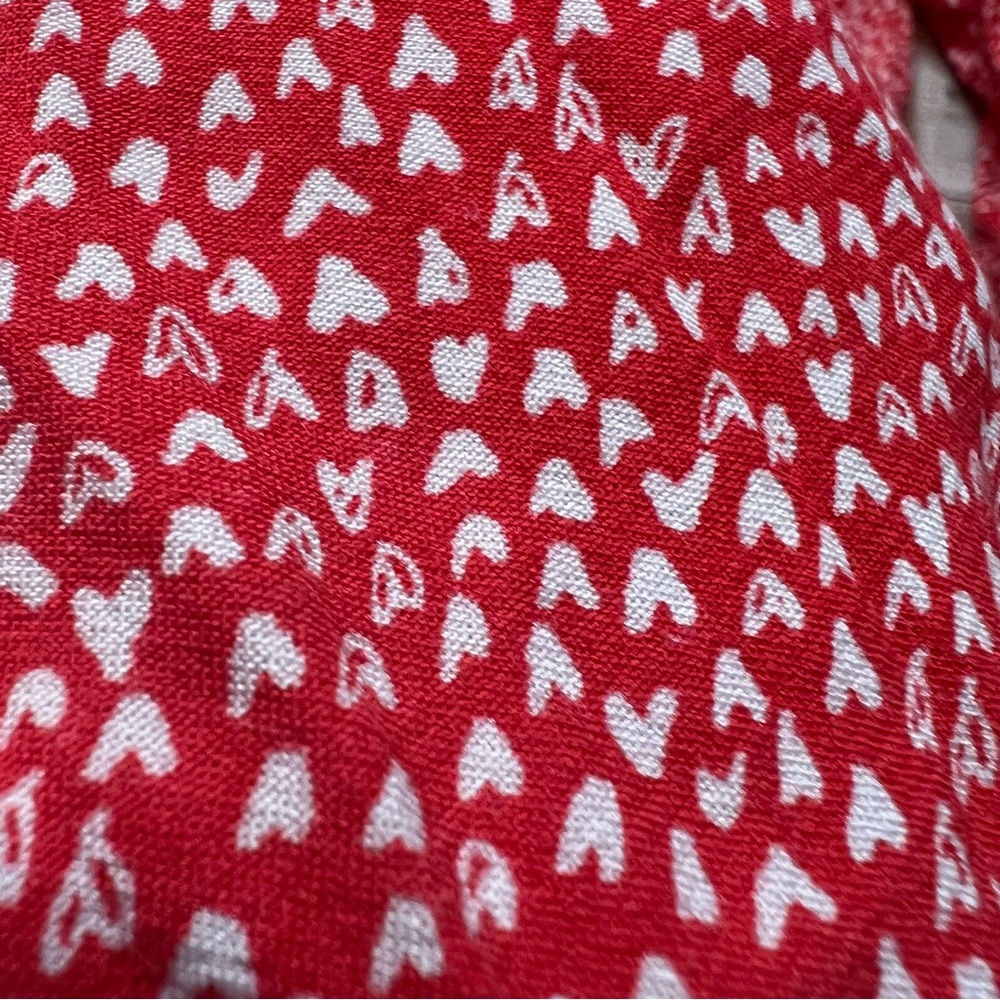 💚Loft red heart print top - Picture 5 of 8
